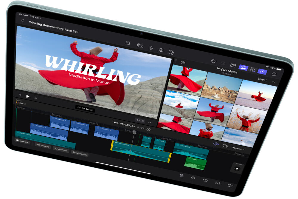 11-дюймовый Liquid Retina дисплей iPad Air M4 с поддержкой 1 миллиарда цветов