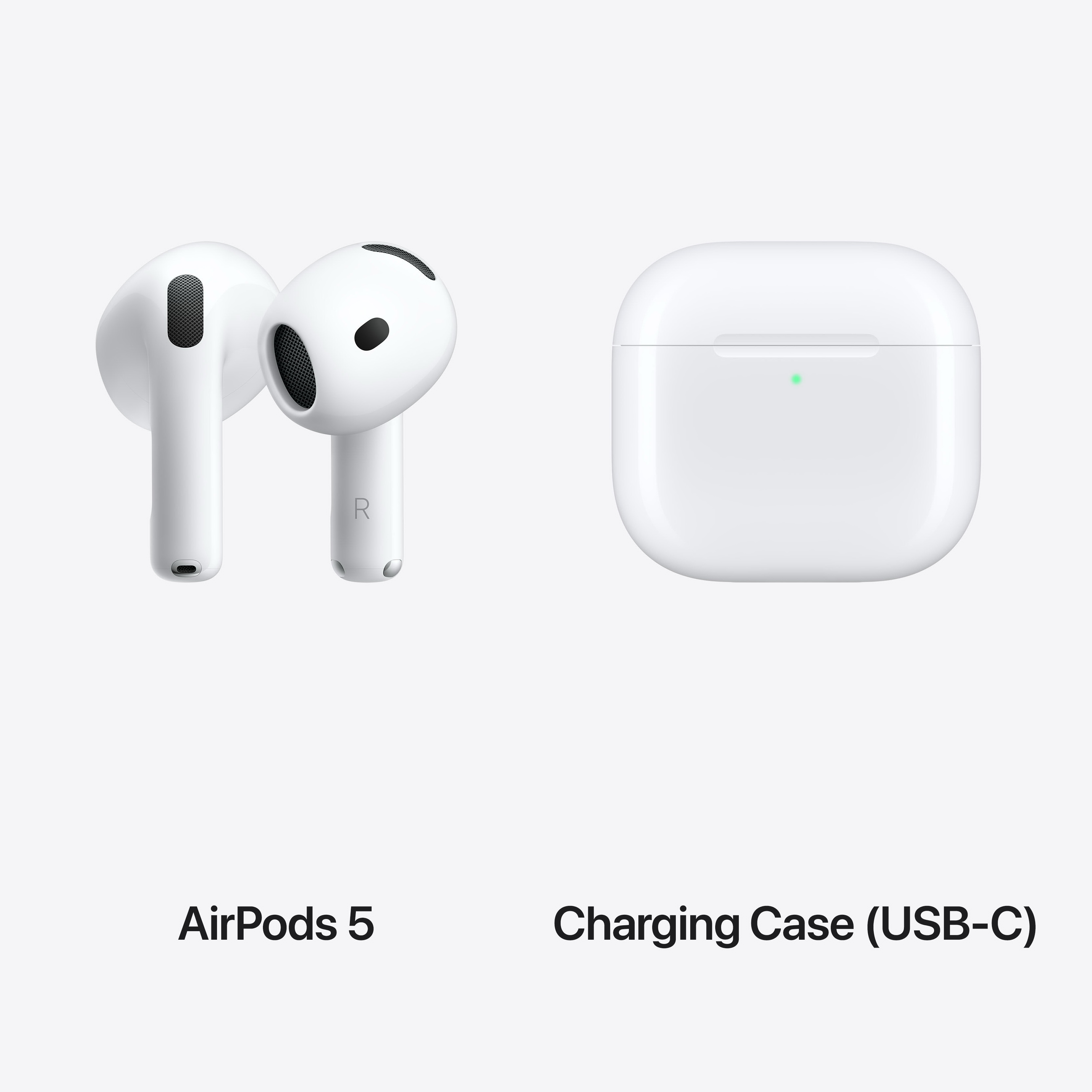 Комплект AirPods 5: наушники и кейс Charging Case (USB-C)