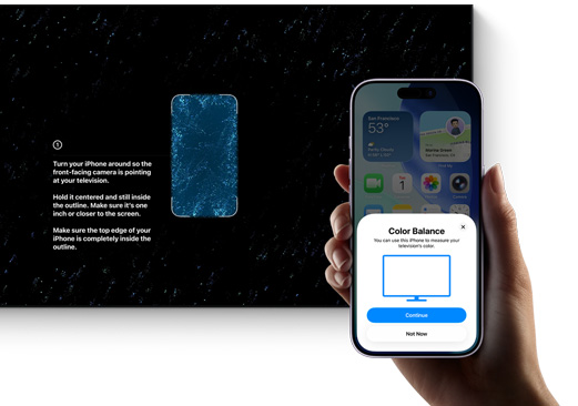 Калибровка цвета через iPhone для Apple TV 4K