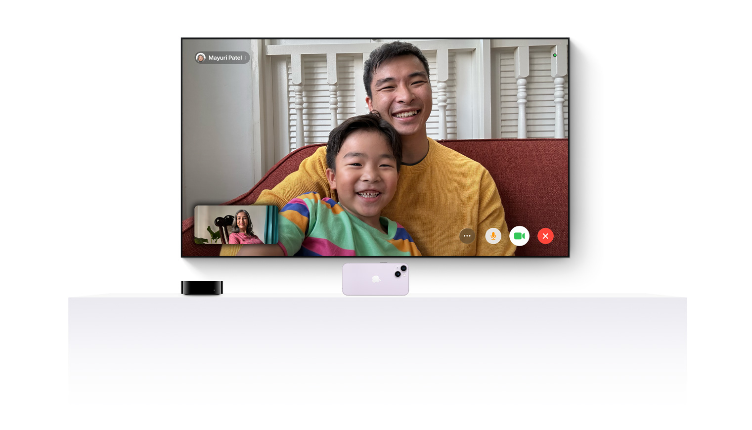FaceTime на Apple TV 4K — видеозвонки на большом экране