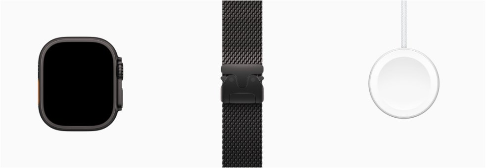 Комплектация Apple Watch Ultra 3 49mm Black Titanium Case with Black Titanium Milanese Loop