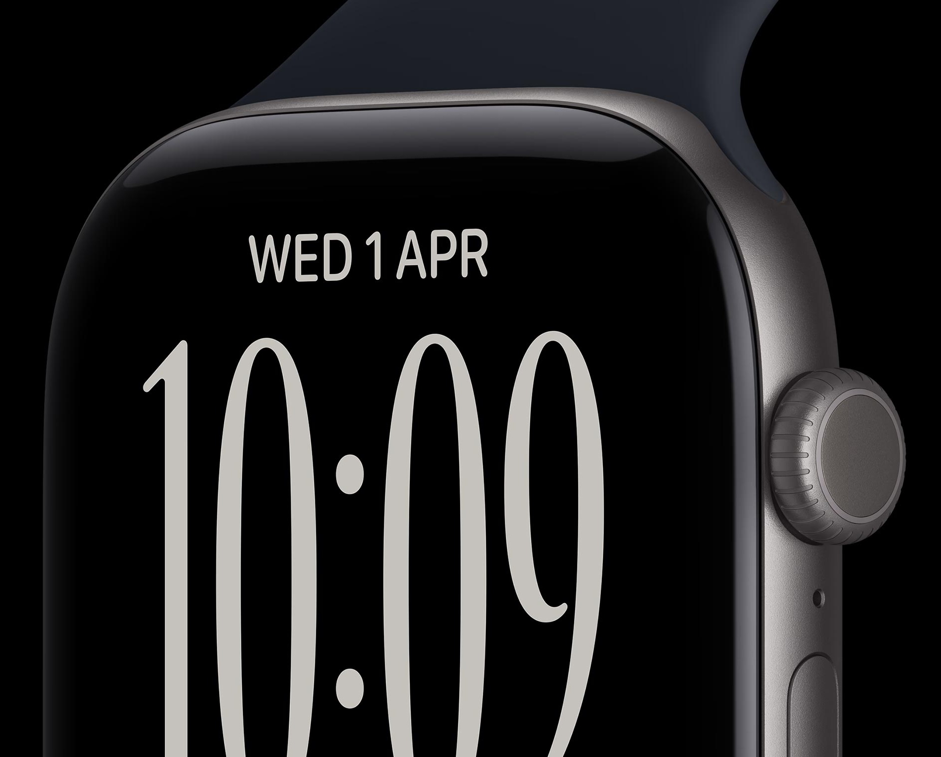 Дисплей Apple Watch Series 12 Space Gray — 2000 нит, постоянно включённый
