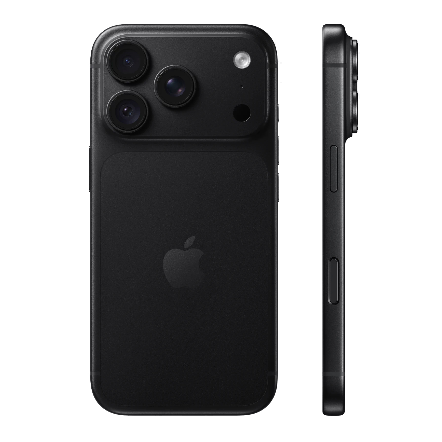 iPhone 18 Pro в цвете Black — вид спереди и сзади