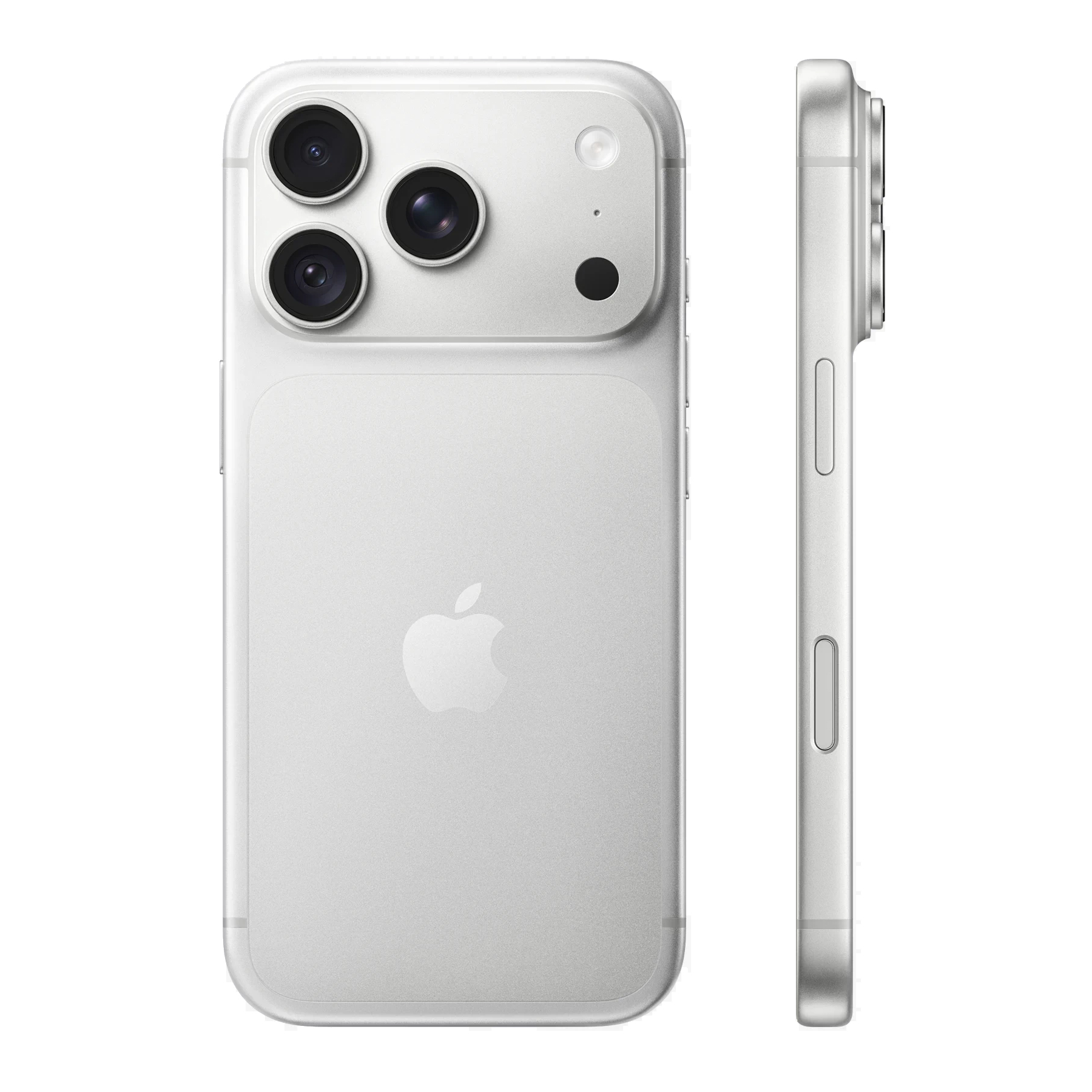 iPhone 18 Pro в цвете Silver — вид спереди и сзади