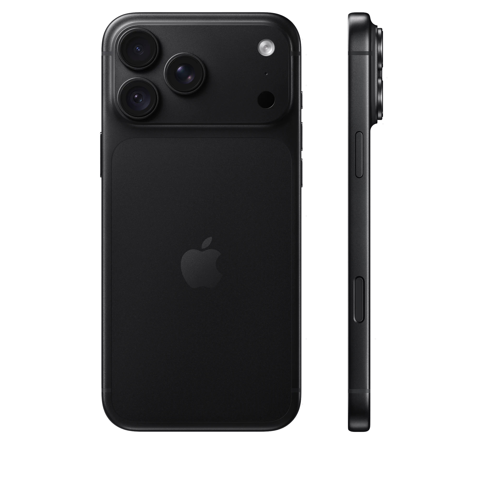 iPhone 18 Pro Max в цвете Black (чёрный) — вид спереди и сзади