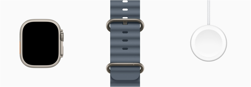 Комплектация Apple Watch Ultra 3 49mm Natural Titanium Case with Anchor Blue Ocean Band
