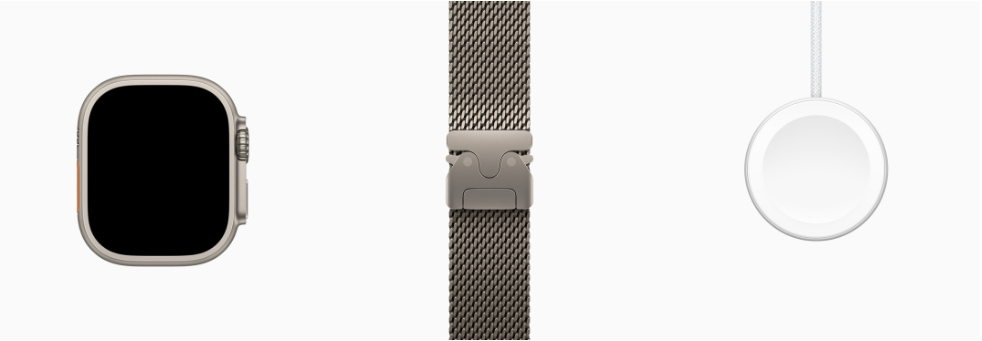 Комплектация Apple Watch Ultra 3 49mm Natural Titanium Case with Natural Titanium Milanese Loop