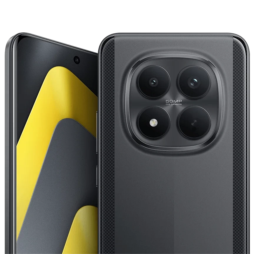POCO M8 Pro 5G Black — строгий и элегантный цвет с текстурными полосами