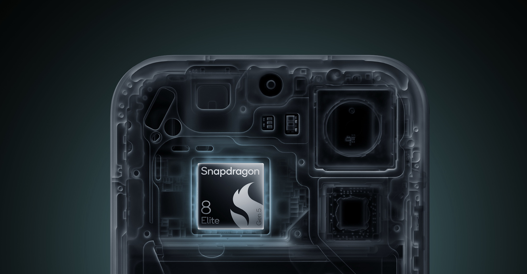 Snapdragon 8 Elite Gen 5, черный фон, прямоугольник 2191*1141
