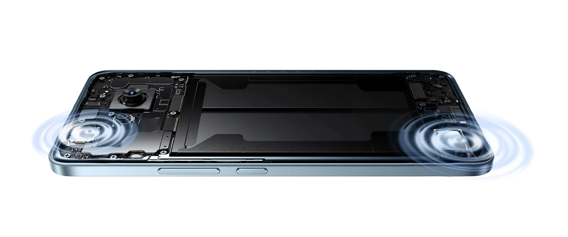Звук Redmi Note 15 Pro 8/256Gb Titanium Color Dolby Atmos - стереодинамики с Hi-Res Audio