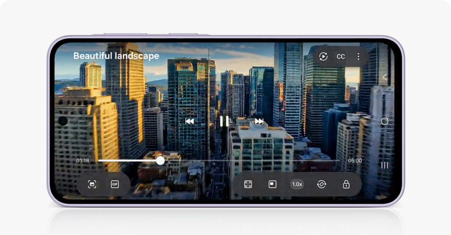 6.7-дюймовый Super AMOLED дисплей Galaxy A37 5G с частотой 120 Гц и яркостью 1900 нит — идеально для игр и видео