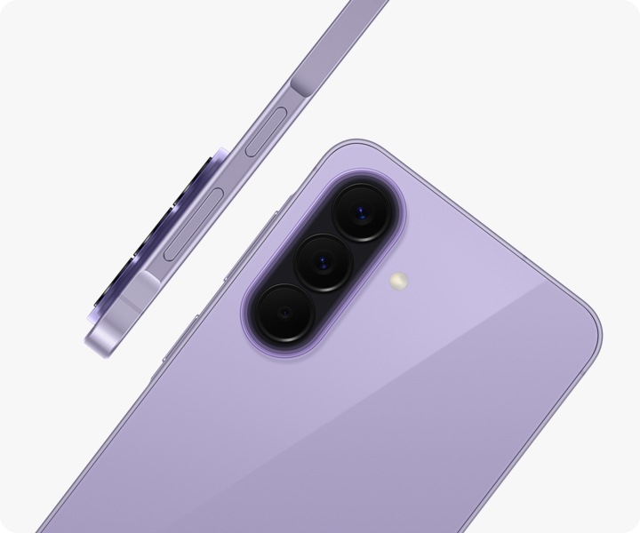 Samsung Galaxy A57 5G сиреневый (Awesome Lilac) — металлический корпус толщиной 6.9 мм