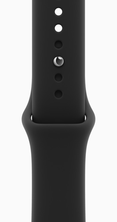 Black Sport Band S/M — чёрный спортивный ремешок Apple Watch