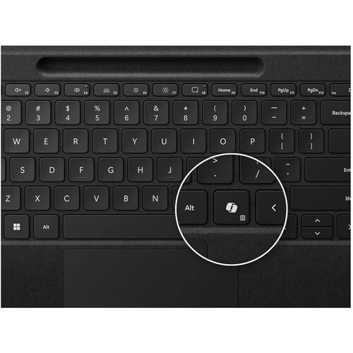 Клавиши Copilot, Mute, Snip на Surface Pro Flex Keyboard