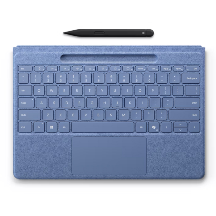 Surface Pro Flex Keyboard Bright Sapphire — яркий сапфировый цвет с материалом Alcantara