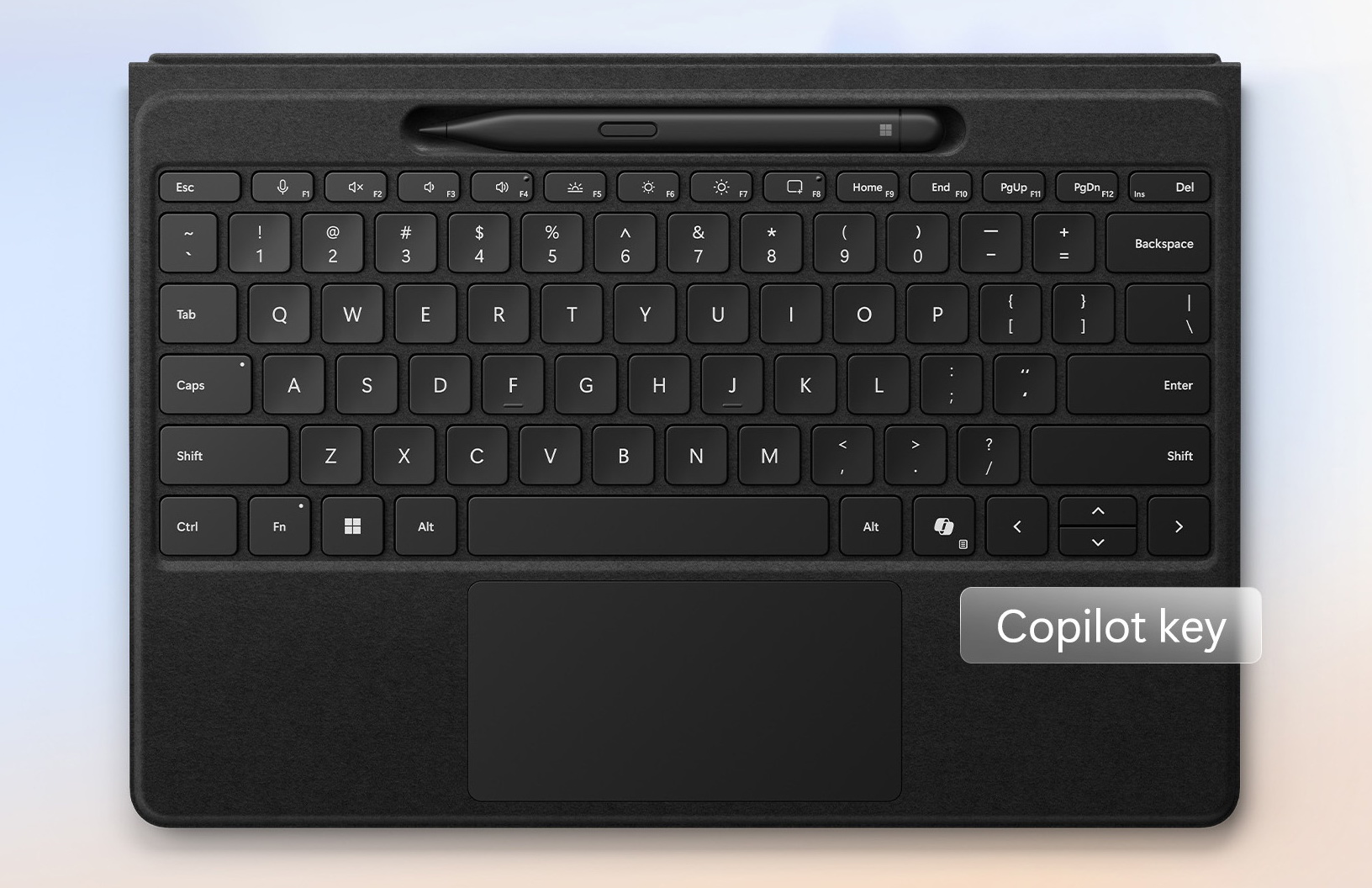 Комплектация Surface Pro Flex Keyboard with Slim Pen Black: клавиатура, стилус, документация