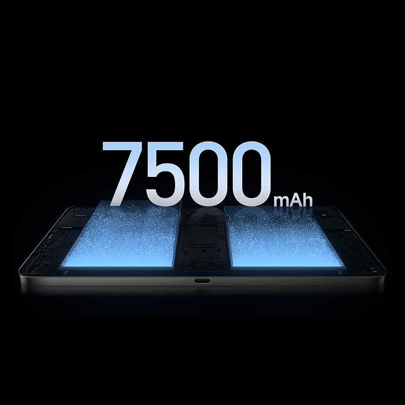 Батарея Xiaomi Pad Mini 12Gb+512Gb Gray 7500 мАч - длительная работа без подзарядки