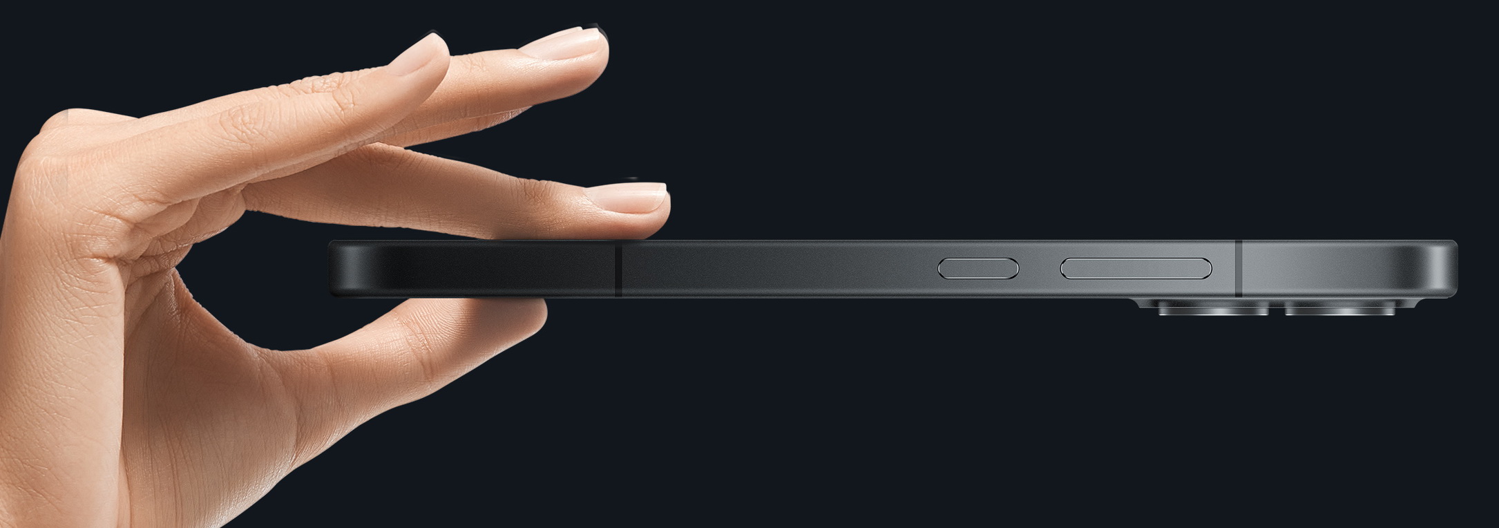 Тонкий дизайн POCO F8 Pro - смартфон в руке демонстрирует тонкий профиль