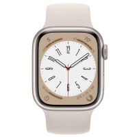 Apple Watch Series 8 41mm Starlight Aluminum Case with Solo Loop (Starlight)