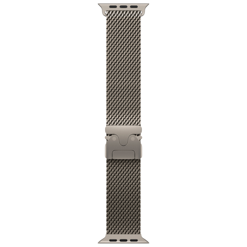Apple Watch Ultra 2 Natural Case Titanium Milanese Loop Natural (M/L, 150-200mm) 
