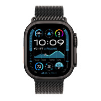 Apple Watch Ultra 2 Black Case with Titanium Milanese Loop Black (S/M, 130-180mm) Apple Watch Ultra 2 Black Case with Titanium Milanese Loop Black (M/L, 150-200mm)