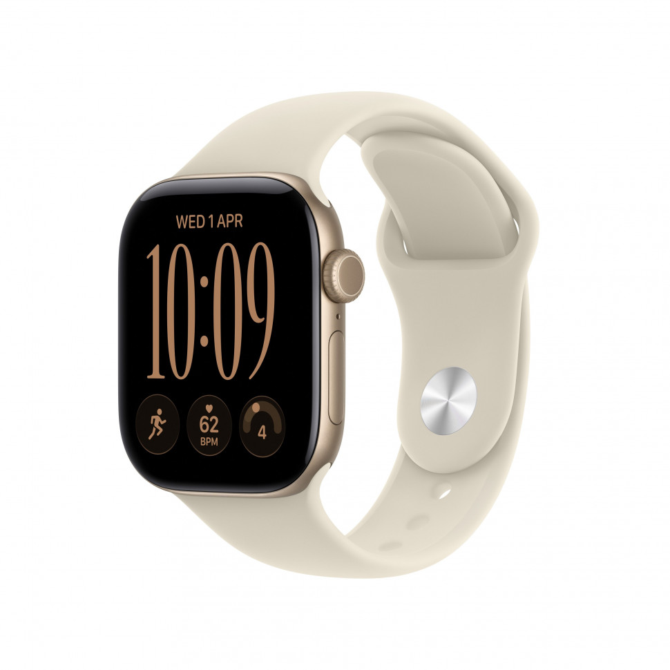 Apple Watch Series 12 42mm Light Gold + Sand Sport Band (S/M, 130–180 мм)