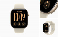 Apple Watch Series 12 42mm Light Gold + Sand Sport Band (M/L, 150–200 мм)