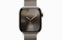 Apple Watch Series 10 42mm Natural Titanium Case with Milanese Loop (Natural)