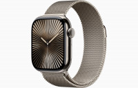 Apple Watch Series 10 42mm Natural Titanium Case with Milanese Loop (Natural)