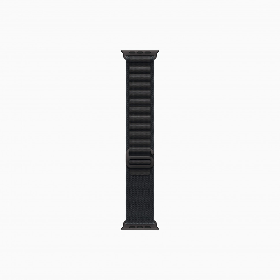 Apple Watch Ultra 3 49mm Black Titanium Case with Black Alpine Loop (Small 130–160mm)