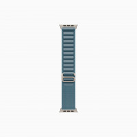 Apple Watch Ultra 3 49mm Natural Titanium Case with Light Blue Alpine Loop (Medium 145–190mm)