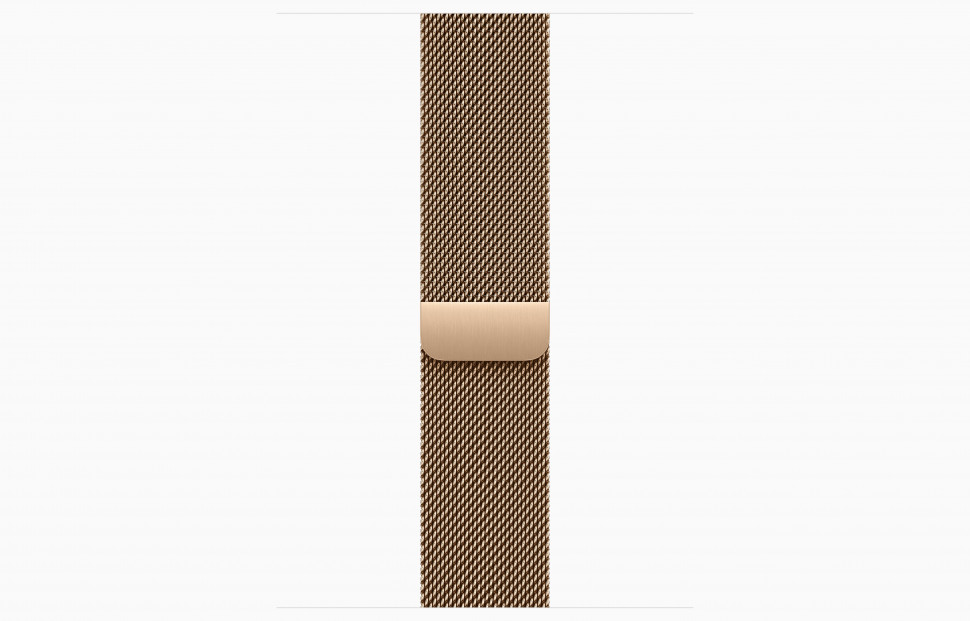 Apple Watch Series 10 42mm Gold Titanium Case with Milanese Loop (Gold) 
