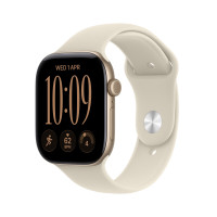 Apple Watch Series 12 46mm Light Gold + Sand Sport Band (M/L, 160–210 мм)