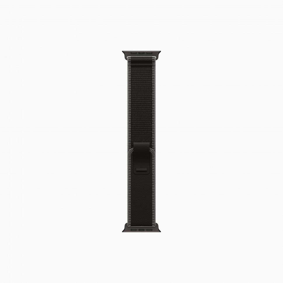 Apple Watch Ultra 3 49mm Black Titanium Case with Black/Charcoal Trail Loop (S/M 130–180mm)