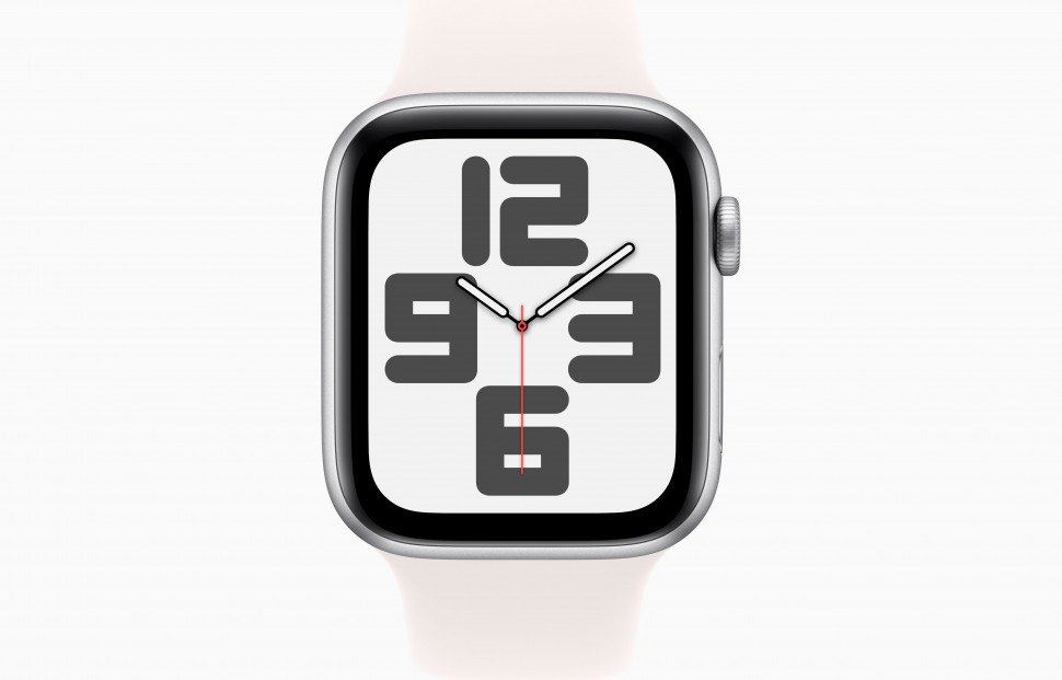 Apple Watch SE (2nd Gen) GPS 44mm Silver with Sport Band Light Blush(M/L,150-200 mm)    