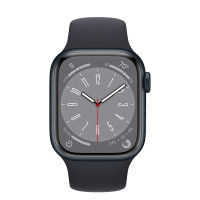 Apple Watch Series 8 41mm Midnight Aluminum Case with Sport Band Midnight (M/L, 150–200mm) 