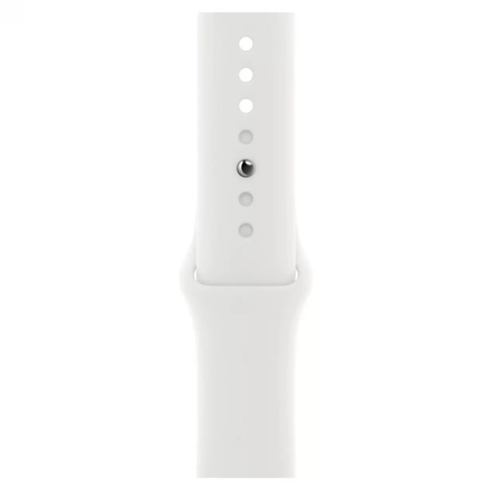 Apple Watch Series 8 41mm Silver Aluminum Case with Sport Band White (S/M, 130–180mm)