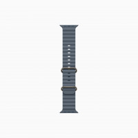 Apple Watch Ultra 3 49mm Natural Titanium Case with Anchor Blue Ocean Band