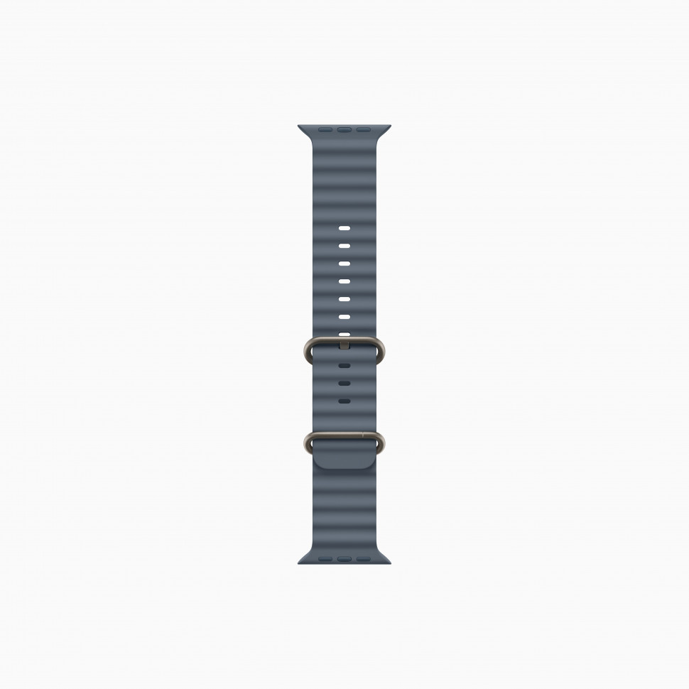 Apple Watch Ultra 3 49mm Natural Titanium Case with Anchor Blue Ocean Band