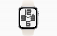Apple Watch SE (2nd Gen) GPS 44mm Silver with Sport Band Starlight (S/M,130-180 mm) Apple Watch SE (2nd Gen) GPS 44mm Silver with Sport Band Starlight (M/L,150-200 mm)