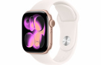 Apple Watch Series 11 42mm Rose Gold Aluminum Case with Sport Band Light Blush (M/L, 150-200mm)