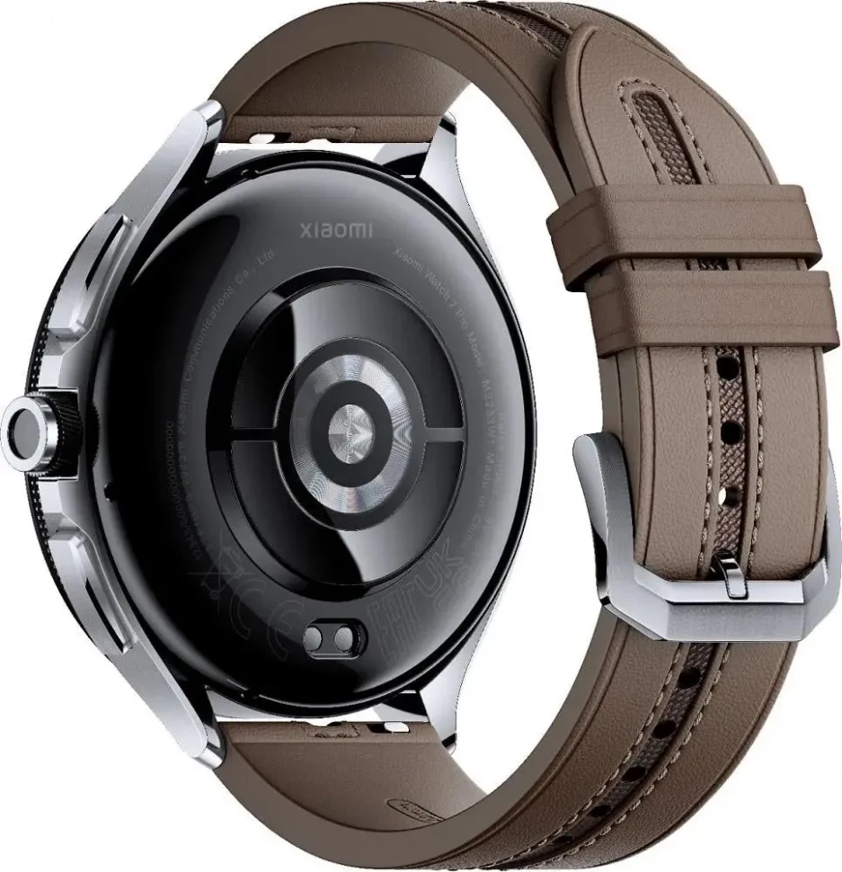 Смарт-часы Xiaomi Watch 2 Pro Silver Case with Brown Leather Strap
