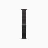 Apple Watch Ultra 3 49mm Black Titanium Case with Black Titanium Milanese Loop (Large 180–210mm)