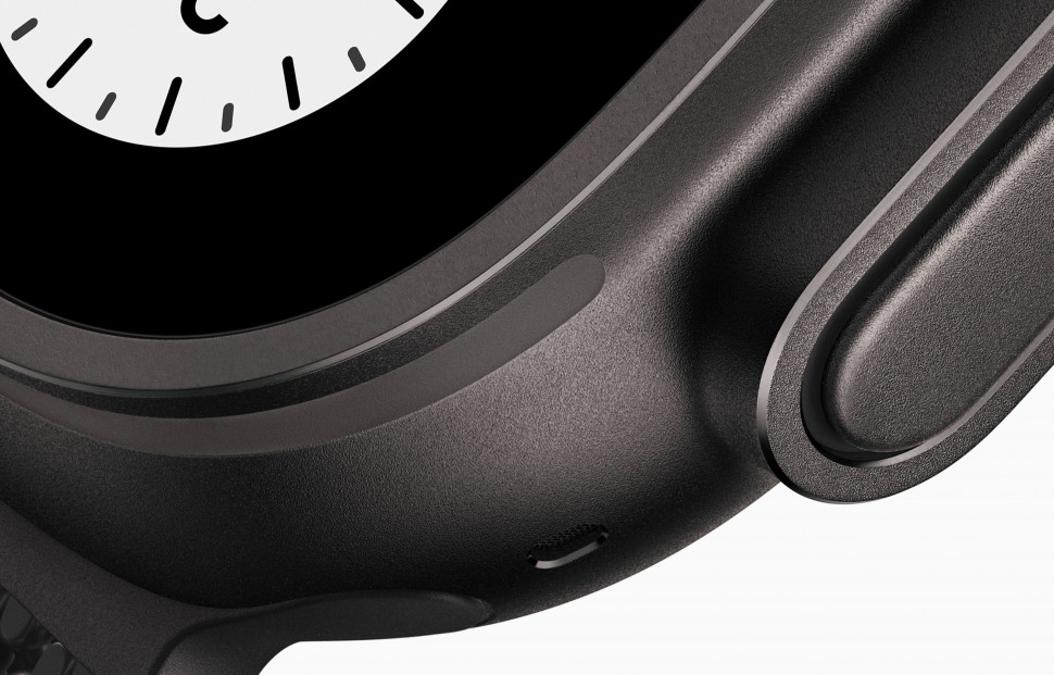 Apple Watch Ultra 3 49mm Black Titanium Case with Black Titanium Milanese Loop (Large 180–210mm)