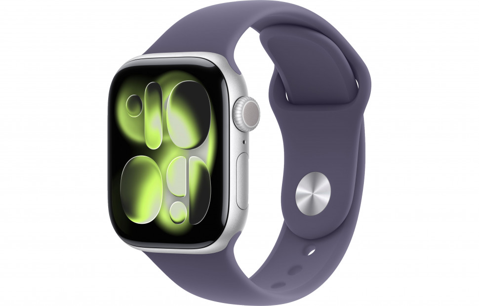 Apple Watch Series 11 42mm Silver Aluminum Case with Sport Band Purple Fog (M/L, 150-200mm)