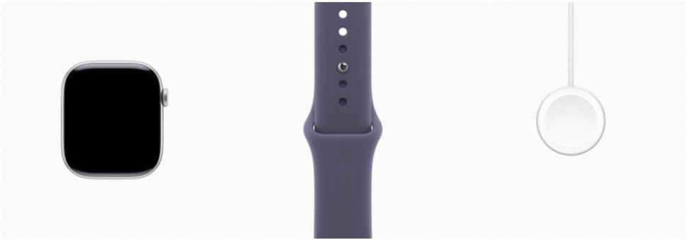 Apple Watch Series 11 42mm Silver Aluminum Case with Sport Band Purple Fog (M/L, 150-200mm)