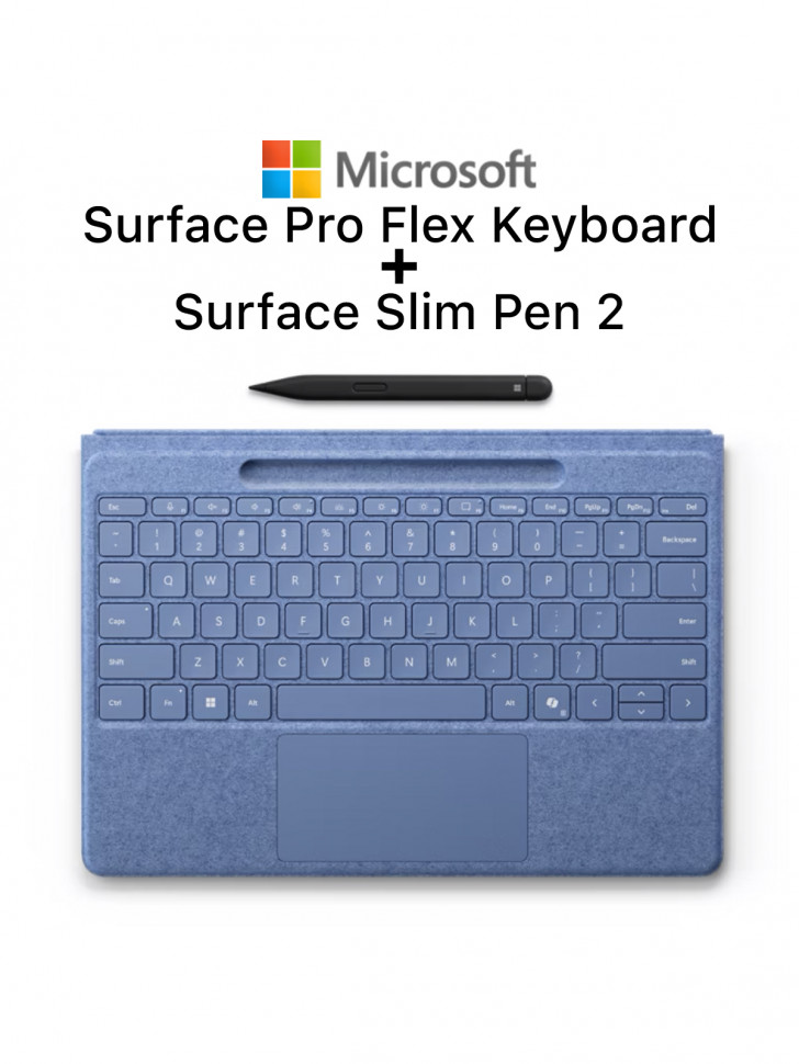 Клавиатура Microsoft Surface Pro Flex Keyboard + Slim Pen | Bright Sapphire
