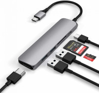 USB-концентратор Satechi Slim Multi-Port V2 Серый космос USB-концентратор Satechi Slim Multi-Port V2 Серый космос