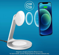 Беспроводное зарядное устройство Anker PowerWave Magnetic 2-in-1 Stand