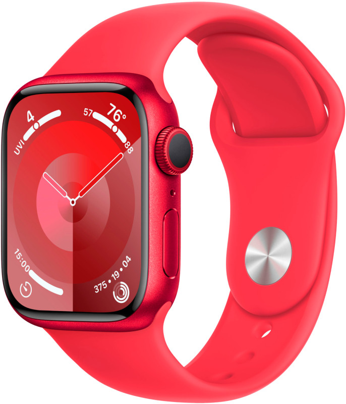 Apple Watch Series 9 45mm (PRODUCT)RED Aluminum Case with Sport Band (S/M, 130–180mm)